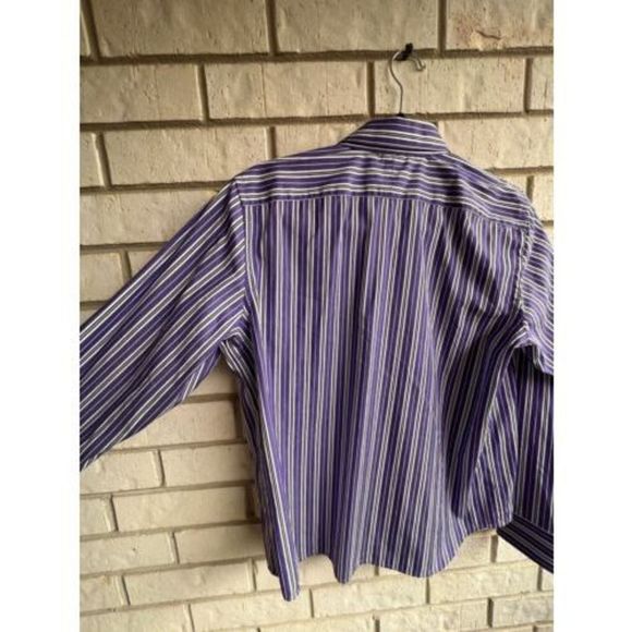 Lauren Ralph Lauren Petite Cotton Striped Button up top size PL - Picture 8 of 10